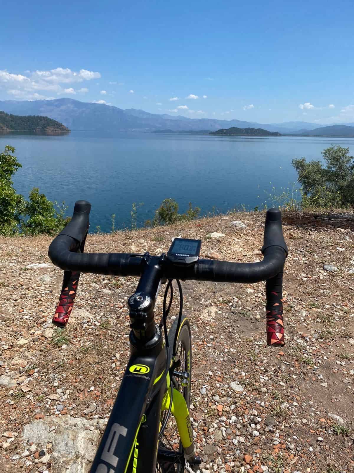 Cycling photo, Koycegiz Lake